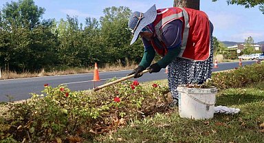 Yeşil alanlara kadın eli değiyor