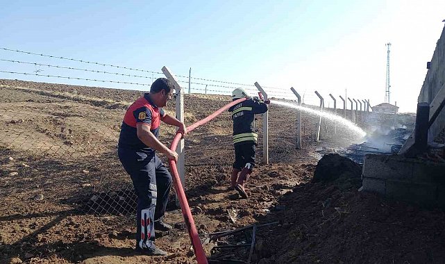 Yozgat'ta yangında inşaat malzemeleri kullanılamaz hale geldi