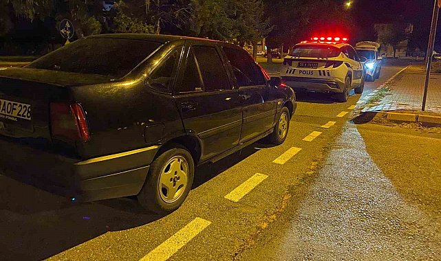 'Dur' ihtarına uymayan ehliyetsiz sürücü yakalandı