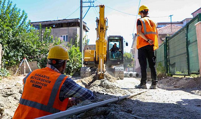 Adapazarı'nın iki mahallesine 3 bin metrelik yeni yağmursuyu hattı