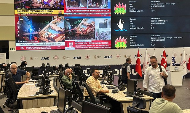 AFAD: "6.1 büyüklüğündeki depremin hemen ardından Türkiye Afet Müdahale Planı devreye alınmıştır"