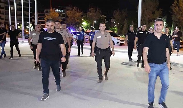 Aksaray'da 116 polisle park ve bahçelerde şok uygulama