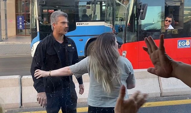 Ankara'da trafik tartışması kamerada