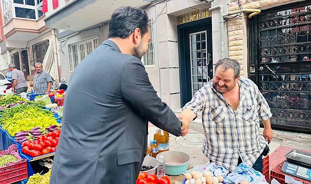 Arınç, pazarcı esnafını dinledi