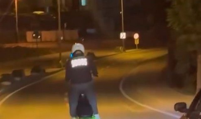 Arnavutköy'de motosikletle tehlikeli hareketler yapan sürücüye 3 bin 160 TL ceza