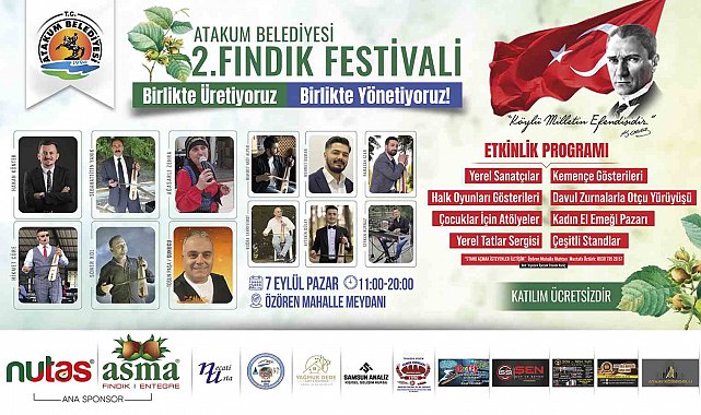 Atakum'da 2. Fındık Festivali