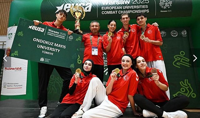 Avrupa Üniversiteler Dövüş Sporları Şampiyonası'nda OMÜ'den birincilik