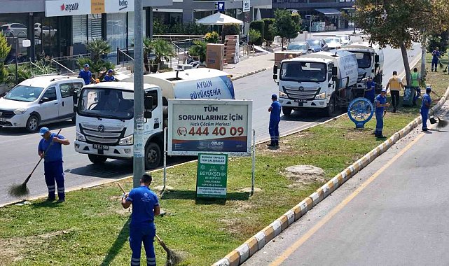 Aydın Büyükşehir, Kuşadası'nda çalışmalarını sürüdürüyor