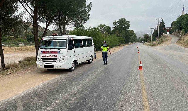 Aydın'da jandarmadan trafik denetimi