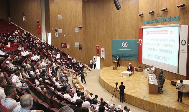 Ayet ve Hadis Ezberleme Yarışması Türkiye finali Şırnak'ta gerçekleştirildi