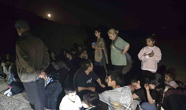 Ayvacık'ta 32 kaçak göçmen yakalandı