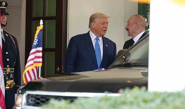 Azerbaycan Cumhurbaşkanı Aliyev, Trump ve Paşinyan ile görüşmek için Beyaz Saray'a geldi
