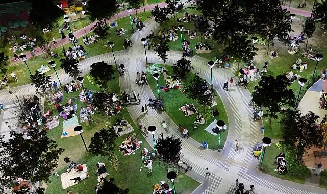 Bahçelievler'de vatandaşlar parklara akın etti