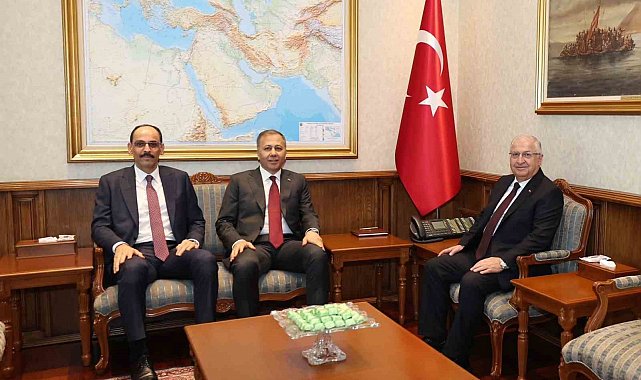 Bakan Güler, Bakan Yerlikaya ve MİT Başkanı Kalın bir araya geldi