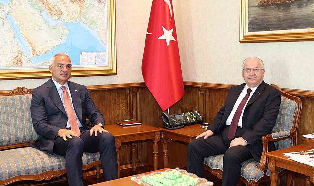 Bakan Güler, Kültür ve Turizm Bakanı Mehmet Nuri Ersoy ile bir araya geldi