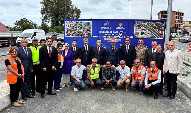 Bakan Uraloğlu'ndan Yomra yeni nesil kavşak inşaatında inceleme