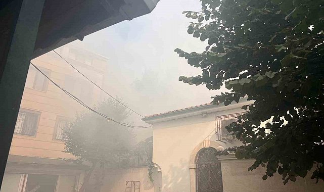 Balat'ta hamamda yangın paniği