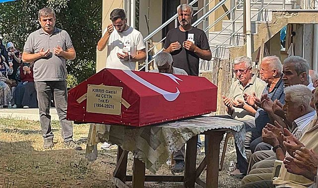 Bartın'da Kıbrıs Gazisi Ali Çetin son yolculuğuna uğurlandı