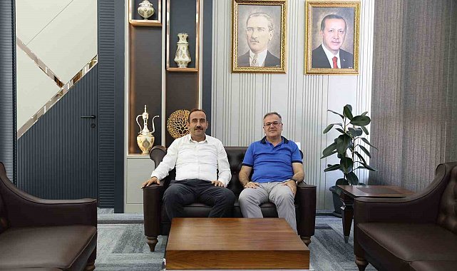 Başkan Özdoğan; İncesu Belediye Başkanı Mustafa İlmek'i makamında ağırladı
