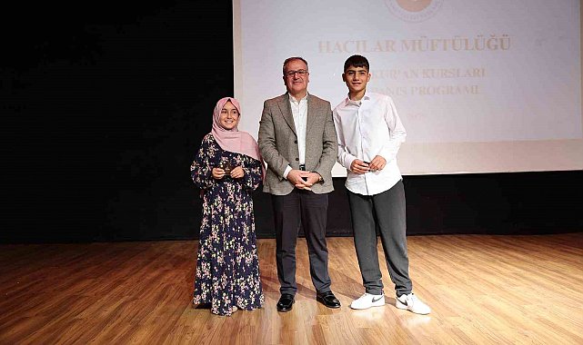 Başkan Özdoğan; Kuran Kursu öğrencilerinin heyecanına ortak oldu