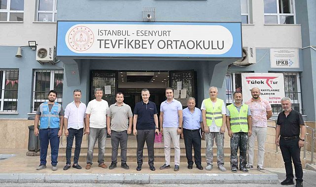 Başkan Vekili Can Aksoy'dan okullarda yapılan çalışmalara inceleme