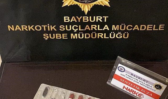 Bayburt'ta bir miktar uyuşturucu ele geçirildi