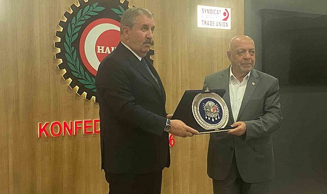 BBP Başkanı Destici'den HAK-İŞ'e ziyaret