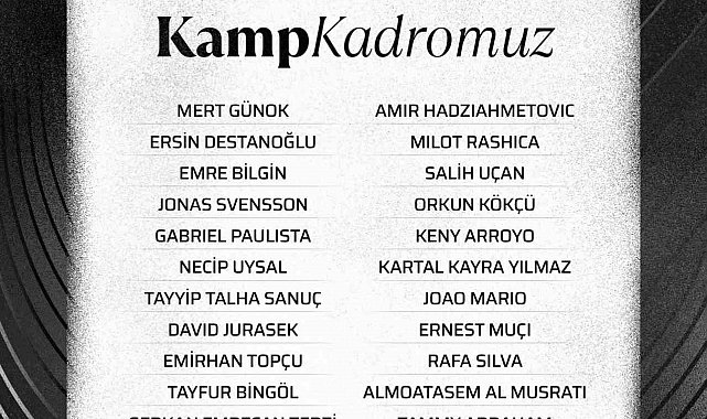 Beşiktaş'ın, St. Patrick's maçı kamp kadrosu belli oldu