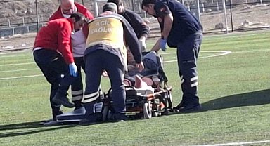 Beyin kanaması geçiren hastanın imdadına ambulans helikopter yetişti