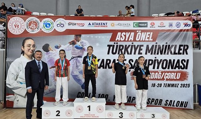 Bilecikli sporcu Türkiye Minikler Karate Şampiyonası'nda büyük başarı elde etti