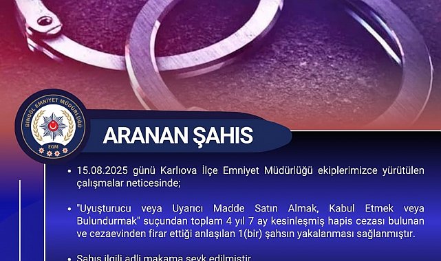 Bingöl'de aranan firari yakalandı