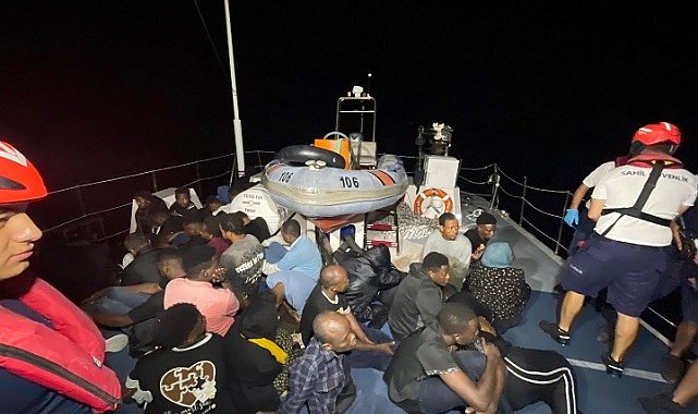 Bodrum'da 35 düzensiz göçmen kurtarıldı