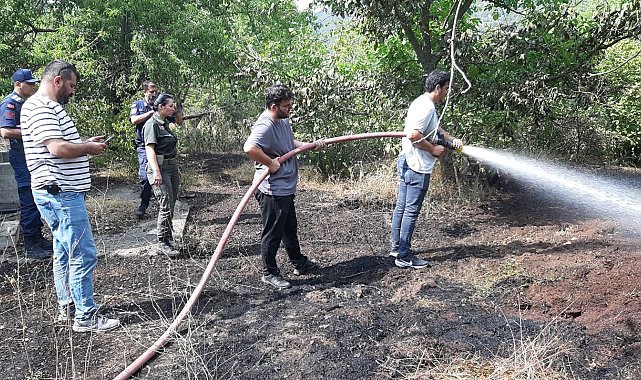 Bolu'da facianın eşiğinden dönüldü: Tarlada çıkan yangın, eve ve ormana sıçramadan söndürüldü