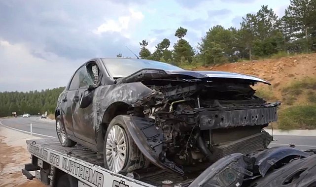 Burdur'da otomobil devrildi: 2 yaralı