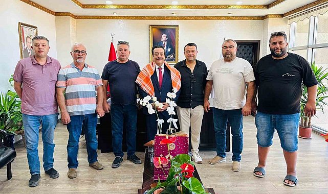 Burhaniye deveciler derneğinden Kaymakam Atilla'ya ziyaret
