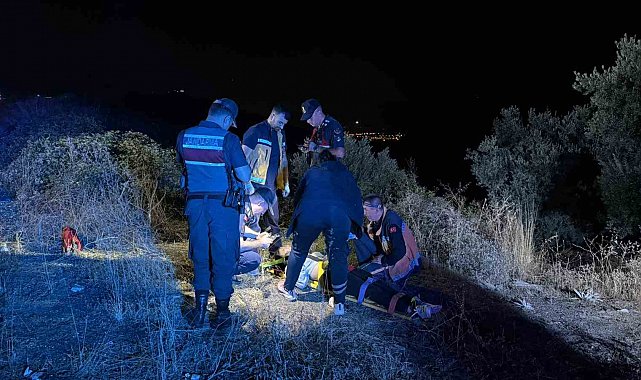Bursa'da şarampole yuvarlanan motosikletin sürücüsü yaralandı