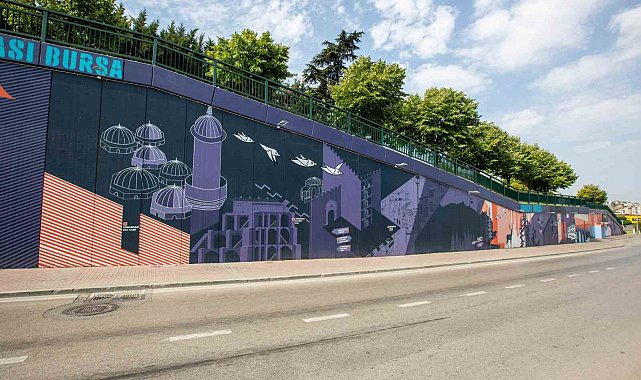 Bursa'nın turizm haritası duvarlarda canlanıyor