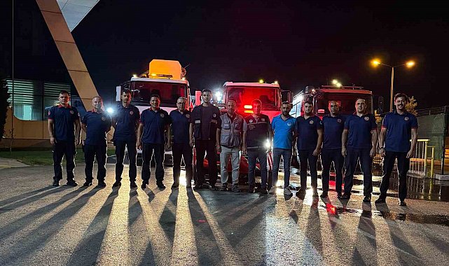 Çanakkale'deki orman yangınına Sakarya'dan destek