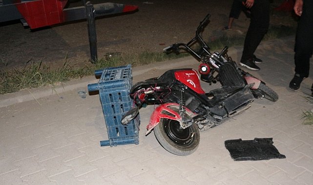 Cizre'de otomobil motokuryeye çarptı: 1 yaralı