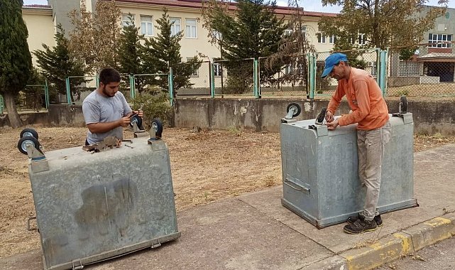 Çöp konteynırlarına yerinde müdahale