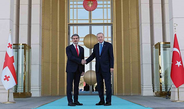 Cumhurbaşkanı Erdoğan, Gürcistan Cumhurbaşkanı Kavelashvili'yi törenle karşıladı