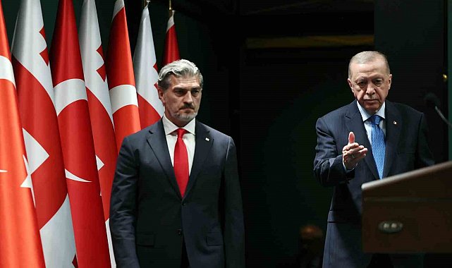 Cumhurbaşkanı Erdoğan: "Gürcistan ile yeni ticaret hedefimiz 5 milyar dolara emin adımlarla ilerliyoruz"