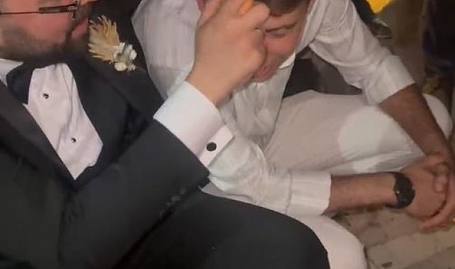 Damadın menemen şovu: Yumurtayı arkadaşının kafasında kırdı