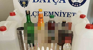 Datça'da kaçak alkol operasyonu