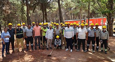 Dülük Tabiat Parkı'nda orman yangını tatbikatı