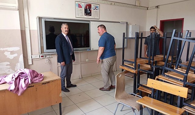 Efeler'de okullar yeni eğitim öğretim yılına hazırlanıyor