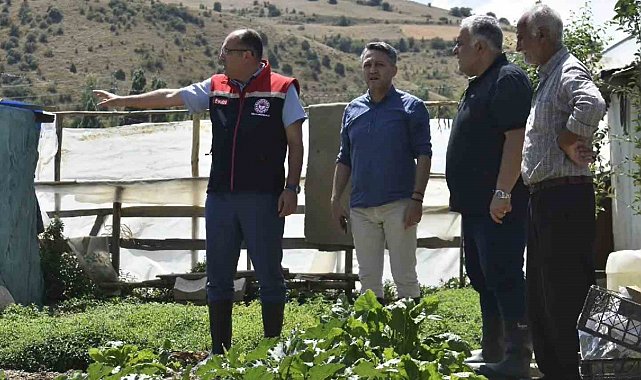 Eko-Köy'de tarımsal inceleme yapıldı