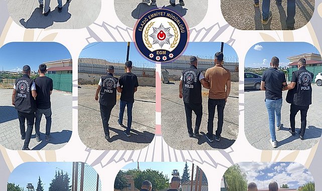 Elazığ'da aranan 90 şüpheli yakalandı