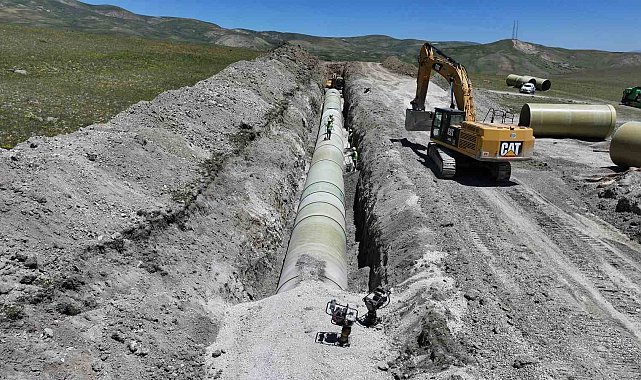 Erzincan Turnaçayırı Barajı Sulaması inşaatında çalışmalar devam ediyor