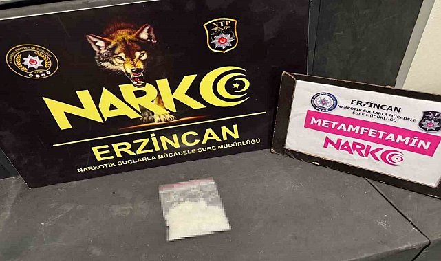 Erzincan'da 27,84 gram metamfetamin ele geçirildi, 1 kişi tutuklandı
